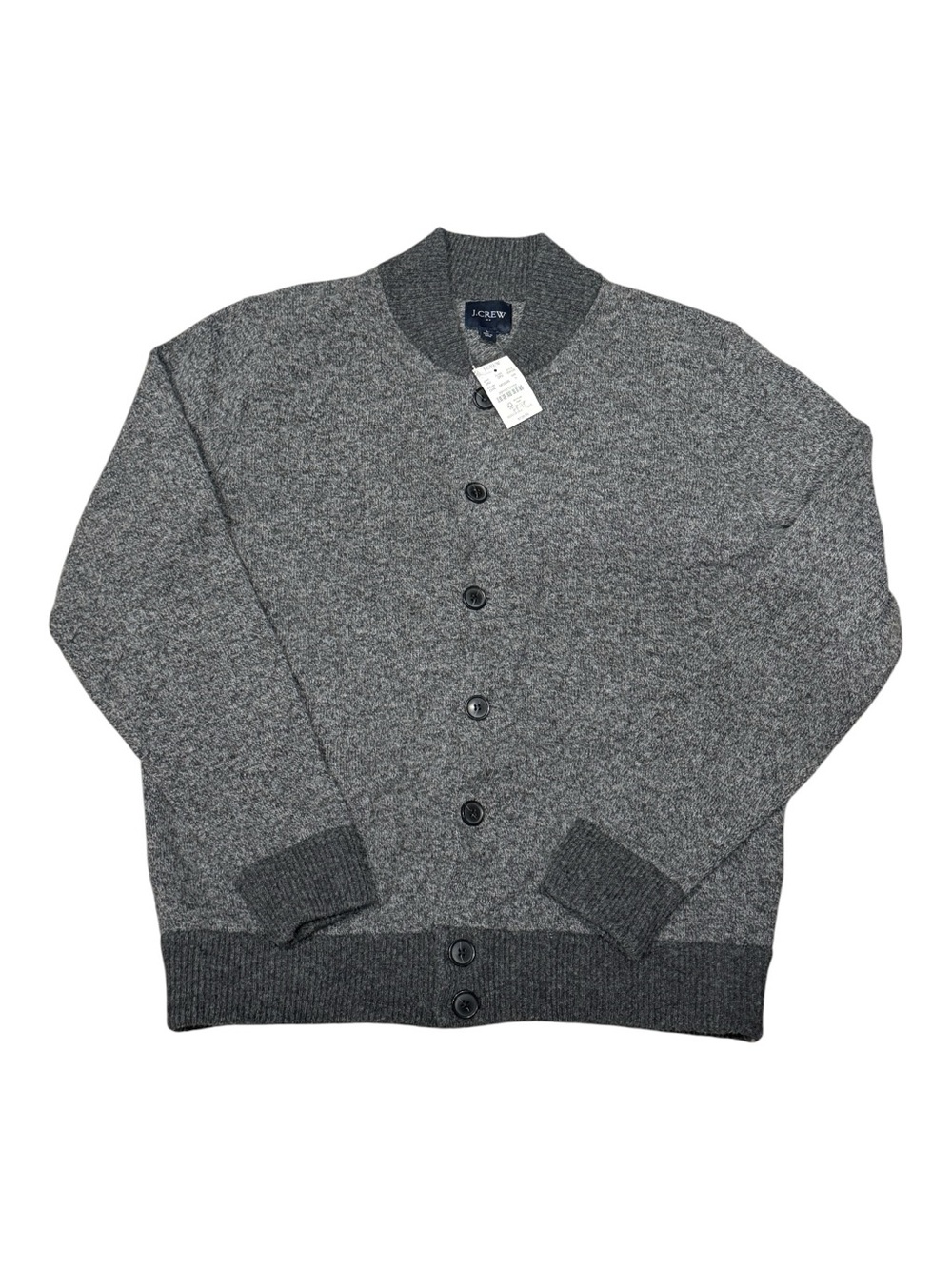 J. Crew Lambswool Bomber Cardigan Sweater Men’s Sz L